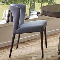 Contemporary dining chair CIRCO / CIRCAindoorfabricbeech base