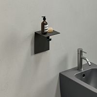 Wall-mounted soap dish Interludemetalblack