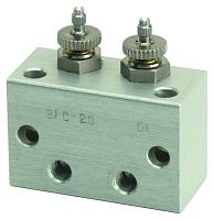 2-channel manifold BFC-2Canodized aluminum