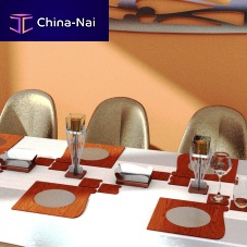 Glass placemat AAL Auriswooden