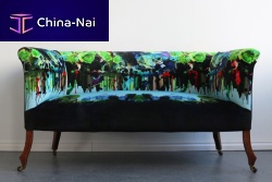 Traditional sofa KALEIDO DRIPS fabriccustomon casters