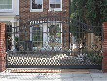 Sliding gate 03wrought ironwith barshome