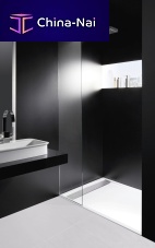 Rectangular shower base ZERMATTrecessedflushacrylic