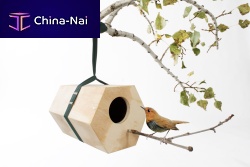 Birdhouse with post Neighbirds Nest