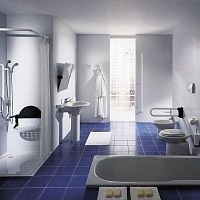 Steel grab bar CobanylonstraightL-shaped