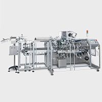 Horizontal cartoner P 91intermittentservo-drivenmodular