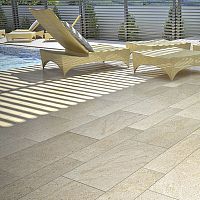 Sandstone paving slab CARAMIELoutdoorpoolsideanti-slip