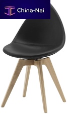 Contemporary chair OTTAWAindooroakfabric