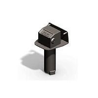 Door barrel bolt floor-mountedgray
