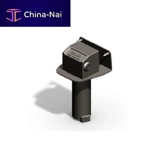 Door barrel bolt floor-mountedgray