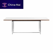 Contemporary table S 1070beechsteel baserectangular
