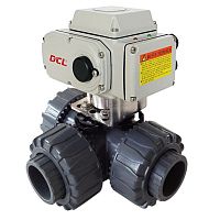 Ball valve electrically-operatedfor controldiverter