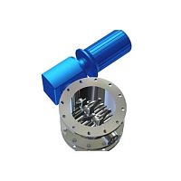Single-roller lump breaker horizontalwaste