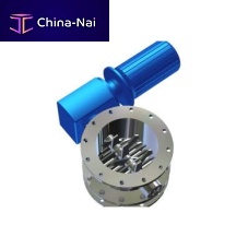 Single-roller lump breaker horizontalwaste