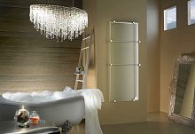 Electric towel radiator TRANSPARENT GLASSelectric infraredcontemporarytempered glass facing