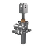 Trapezoidal screw jack W-SJK Baseworm gearbevel gearmotorized