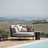 Contemporary daybed Baza water-resistant fabricstainless steelstainless steel base