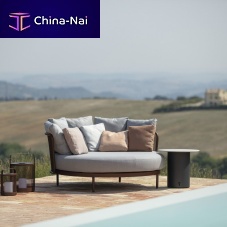 Contemporary daybed Baza water-resistant fabricstainless steelstainless steel base