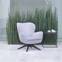 Contemporary armchair SUSHIfabricmetalwooden