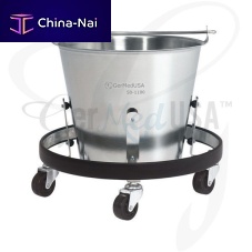 Trolley-mounted surgical basin stand G50-1100stainless steel