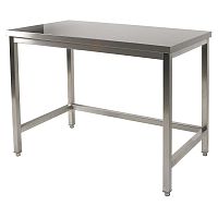 Contemporary table 500stainless steelmetal baserectangular