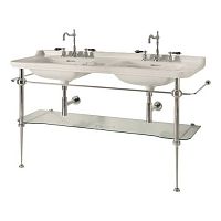 Double washbasin cabinet 4143_9195free-standingglassmetal