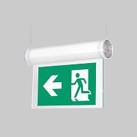 Hanging emergency light EMErectangularLEDpolycarbonate