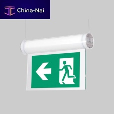 Hanging emergency light EMErectangularLEDpolycarbonate