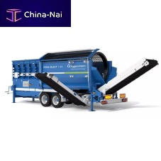 Dry screening screening machine TERRA SELECT T 40for biological waste treatmentmobiledrum