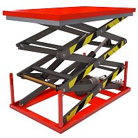 Stationary scissor lift hydraulic
