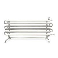 Tube-tube heat exchanger for fruits and vegetablesfor viscous products