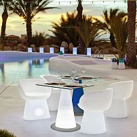 Contemporary table ITACApolyethylenepolyethylene basesquare