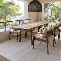 Contemporary dining table Pomalo teakteak baserectangular