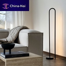 Floor-standing lamp BOW aluminumcontemporarycorded