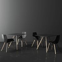 Contemporary table FAZHPLcompositewooden base
