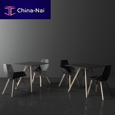Contemporary table FAZHPLcompositewooden base