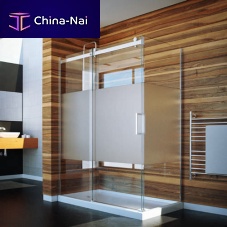 Glass shower cubicle FLOW: CPL408with sliding doorrectangular