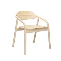 Contemporary dining chair ELIA PO02ashash baseFSC certified
