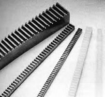 Straight-toothed rack and pinion