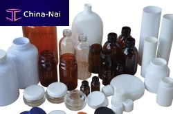 Cylindrical vial glassPETwith cap