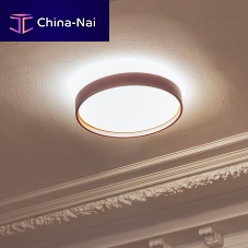 Contemporary ceiling light ALINAroundstainless steelPMMA