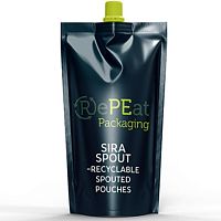 Biological products packaging pouch PE spouted