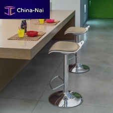 Contemporary stool TEDpolypropylenechromed metal baseswivel