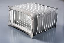 Rectangular protective bellows cylindricalconicalelastomer