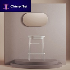 Wall-mounted bathroom mirror ARCHI contemporaryovalvertical