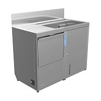 Free-standing washbasin cabinet stainless steelcontemporary1-door