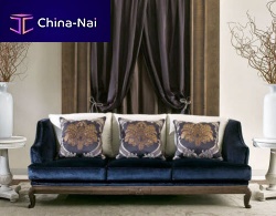 Traditional sofa THAIS S 413fabricbluegreen
