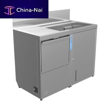Free-standing washbasin cabinet stainless steelcontemporary1-door