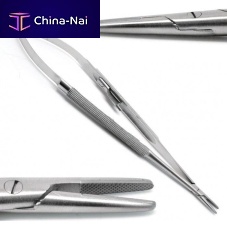 Surgical needle holder TI-03-2009Castroviejotungsten carbidedisposable