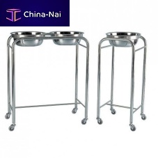 Double bin surgical basin stand SW-WBS01trolley-mountedstainless steel